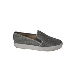 Inc Sammee2 Metallic Slip on Sneaker Silver Womens Size 7